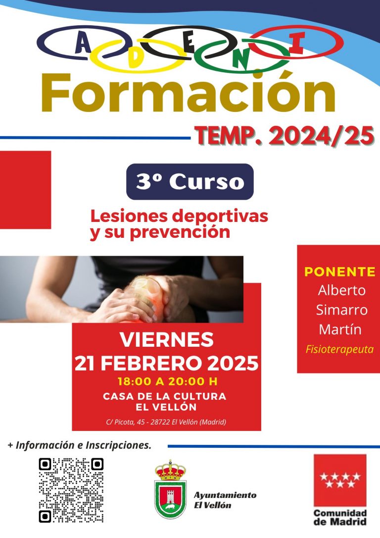 ADENI trae formación deportiva a la Sierra Norte: Curso sobre lesiones deportivas y su prevención