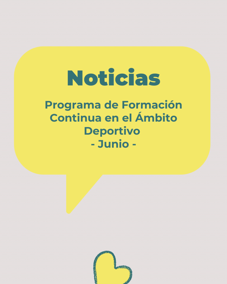 Formación para seguir creciendo juntos en el deporte